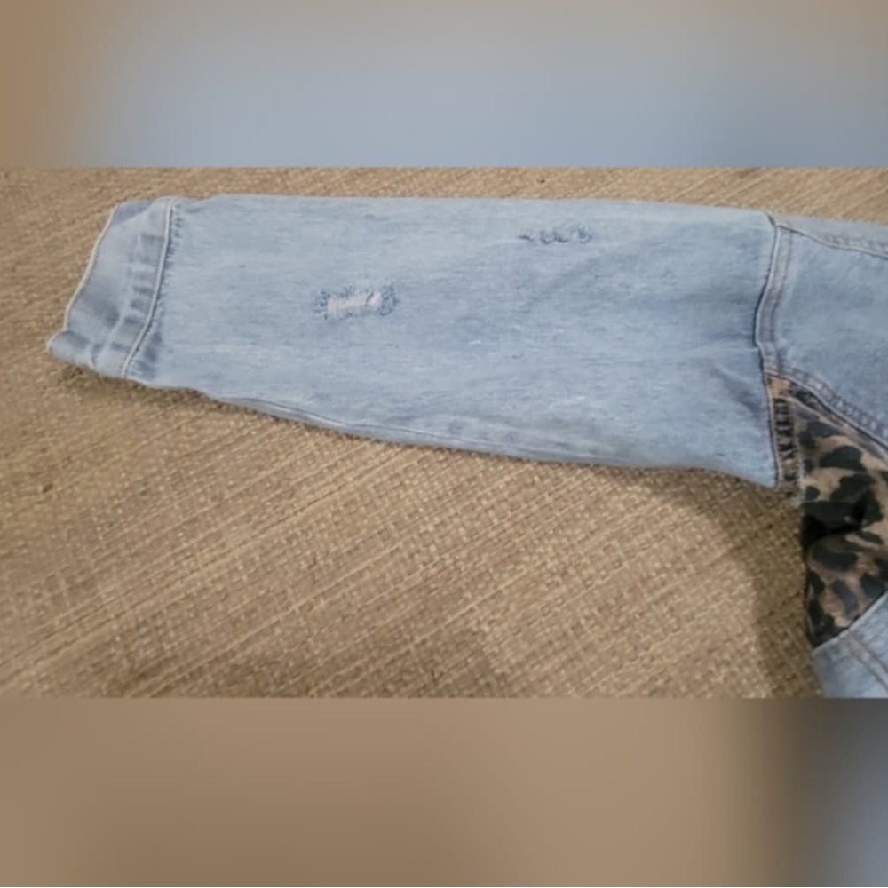Pol Cheetah and Denim Oversized Jacket. Large Vintage look. - Picture 7 of 7
